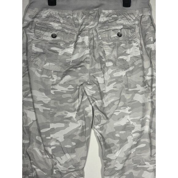 Calvin Klein Performance Camo Jogger Pants Women’s Large Grey Camo Cargo Style - Picture 5 of 5
